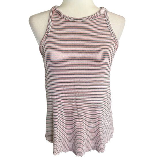 Toad & Co Womens Daisy Ribbed Striped Tank Top Multicolor S Granolagirl Casual - Picture 2 of 11
